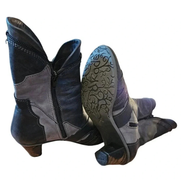 Dkode Women's Boho Leather Vintage Style Zippered Retro Ankle Boots Size EU 38. - Picture 7 of 15